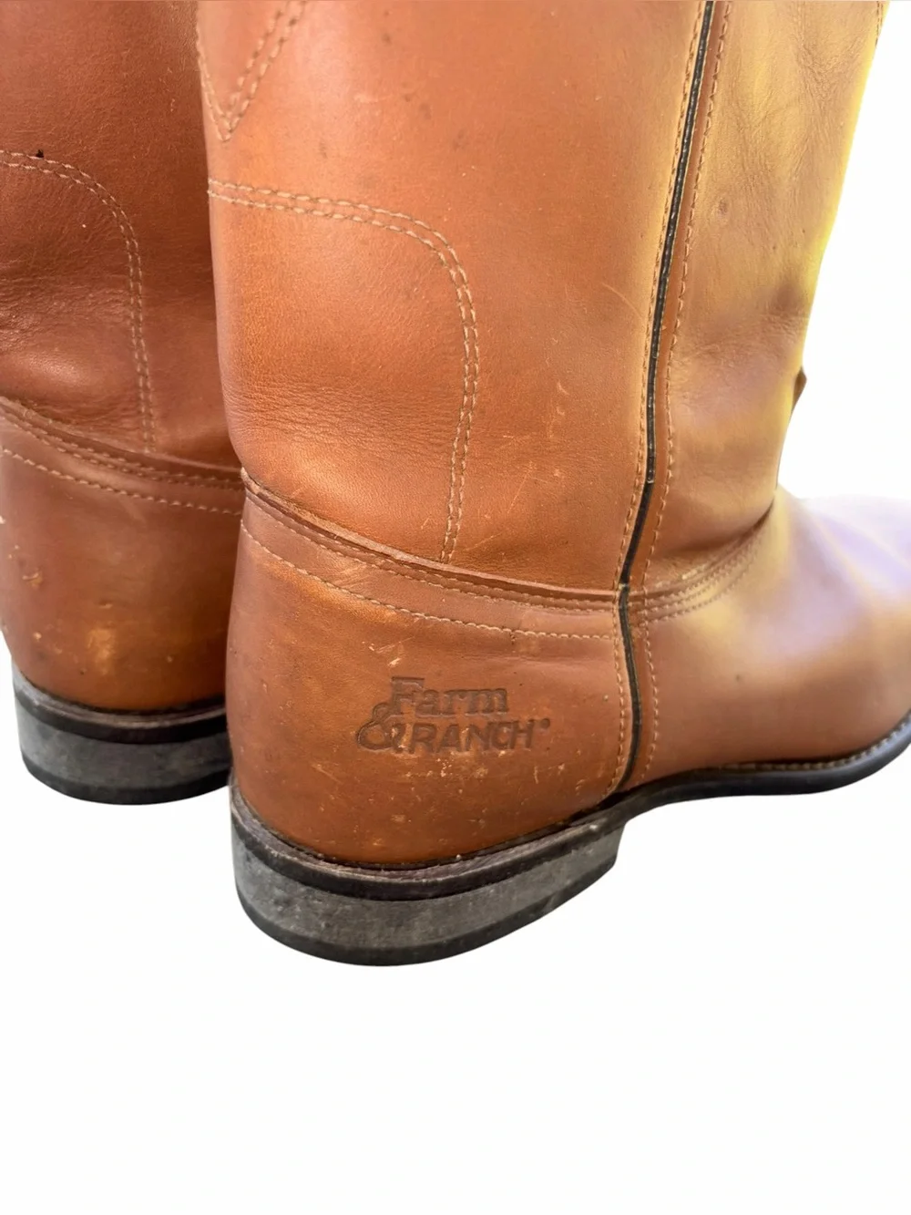 Georgia Boot Men’s Farm and Ranch Wellington Leather Work Boots Cowboy Rancher